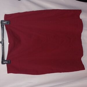 Studio Works red skirt size 14, zip, stretchy
